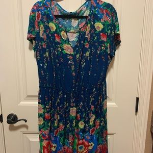 Mod Cloth Floral Knee Length Dress